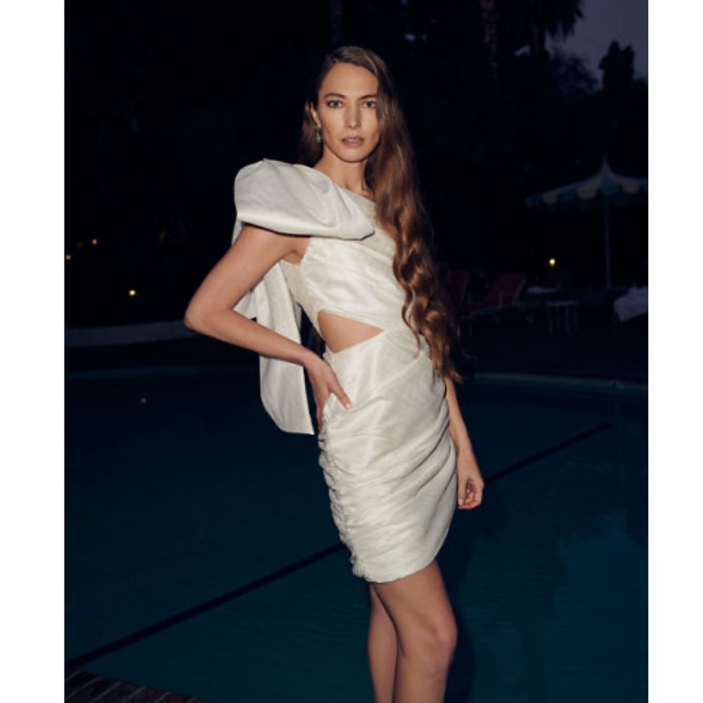 Helen O'Connor Crest Dress, BHLDN, Size 2-4, Ivory, Anthropologie